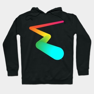 Abstract Gradient Pipe Hoodie